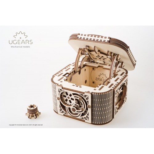 Medinis konstruktorius UGEARS Treasure Box